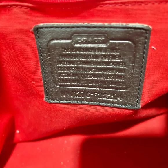 Coach Brown and Tan Shoulder Bag with signature Coach wallet - Picture 5 of 5